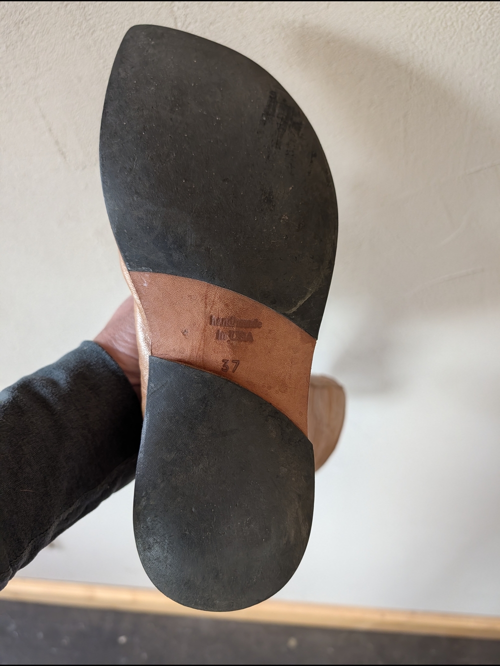 Women's Cydwoq Custom Leather Mid-Calf Boots with Leaf Strap Accents - Picture 6 of 10